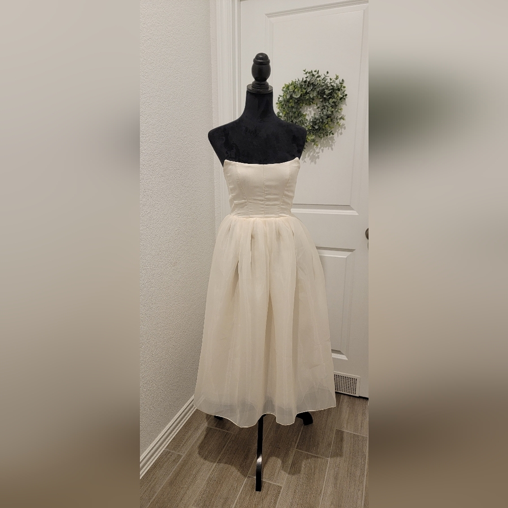 Cream corset dress
